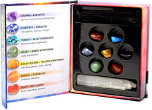 Load image into Gallery viewer, Chakra Stones and Selentine Wand Set
